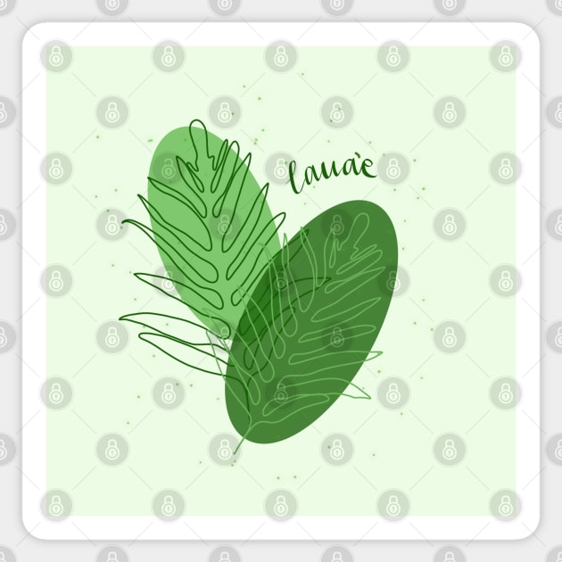 Laua’e Sticker by lyndsiemark